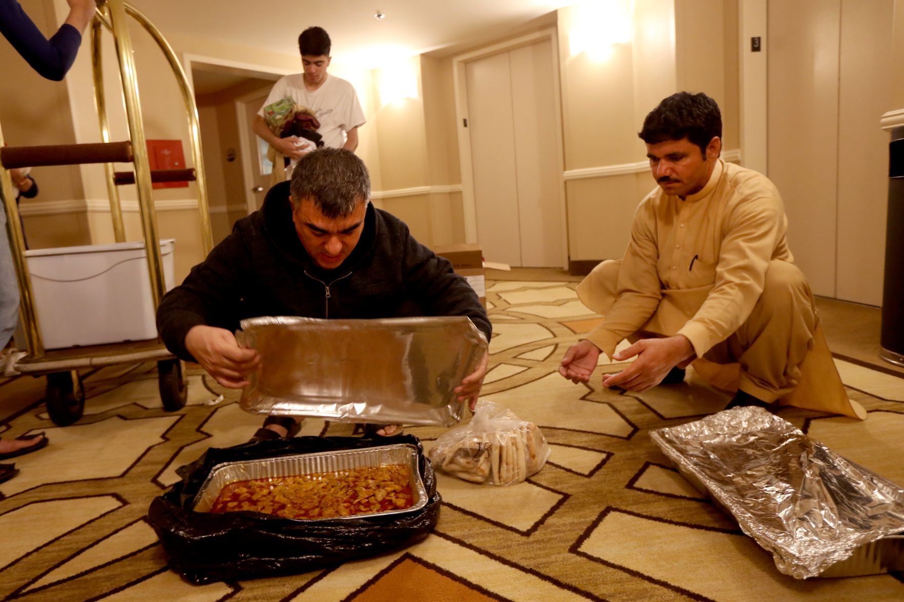 Afghan refugees stay at Hollywood Casino & Hotel waiting for apartments